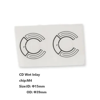 

CD label RFID UHF audio-visual special CD TID anti counterfeiting electronic label adhesive label 100pcs