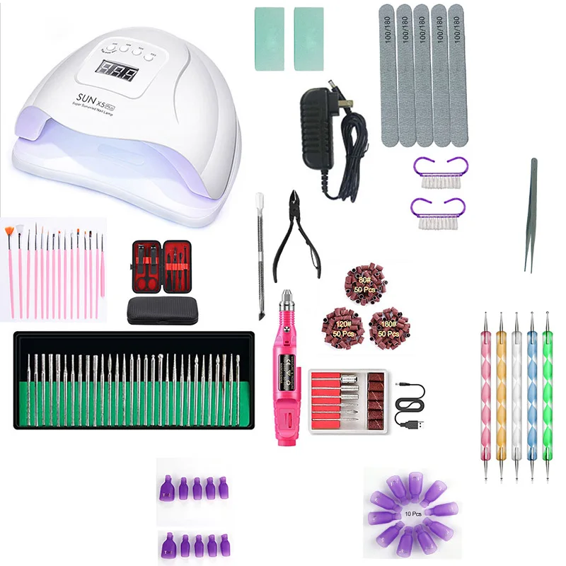 PROD 4000924106333 UV Lamp Gel Nail Polish Set Cutters Manicure Tools
Drill Kits Cuticle Shoot Nail Wave File Brushes For Manicure Clipper
Nippers