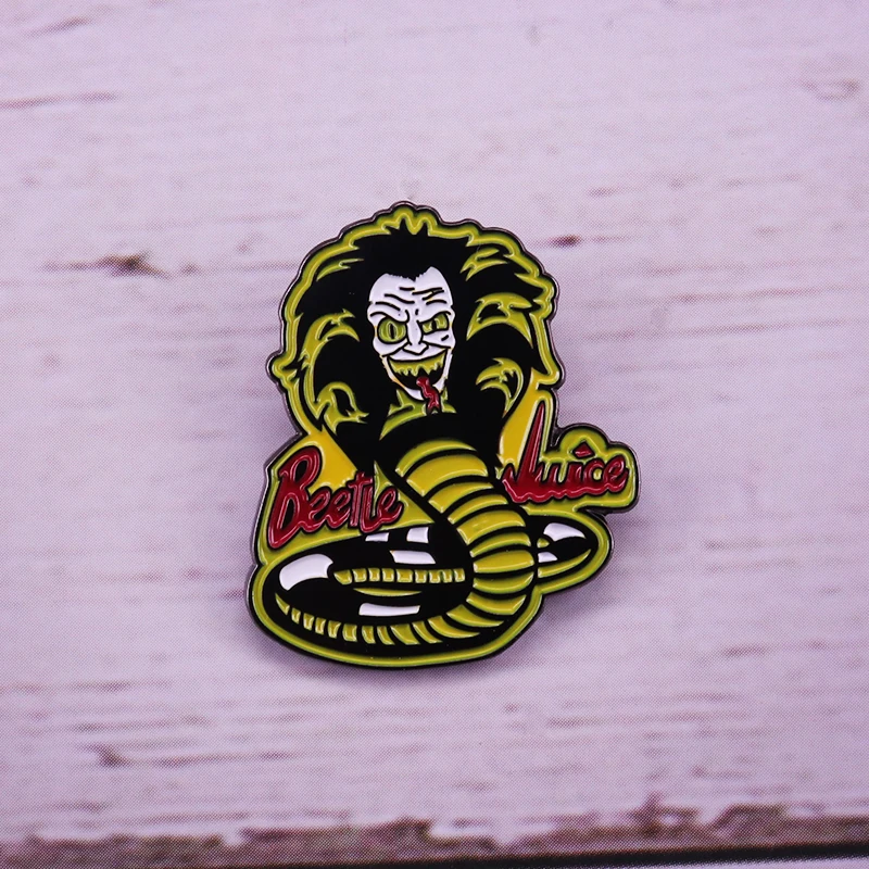 Beetlejuice Cobra Kai эмалированный штифт всплывающее пюре аксессуар ужасов|Броши| |