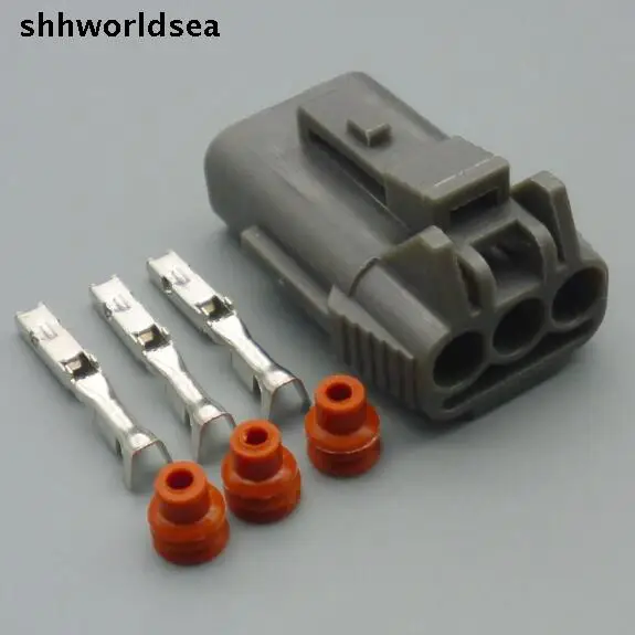 

worldgolden 5/30/100sets kit 3pin 3way 1.5mm auto wiring connector 7123-7730-40