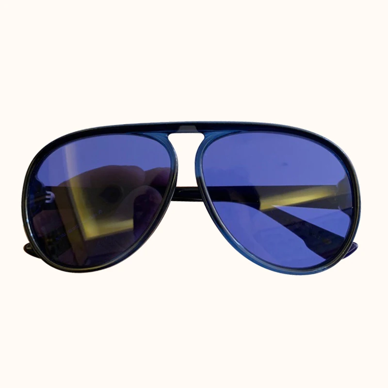 No.4 sunglasses Пилот солнцезащитные очки для женщин негабаритных винтажные мужские брендовые дизайнерские очки уличные UV400 - Цвет линз: No.4 sunglasses
