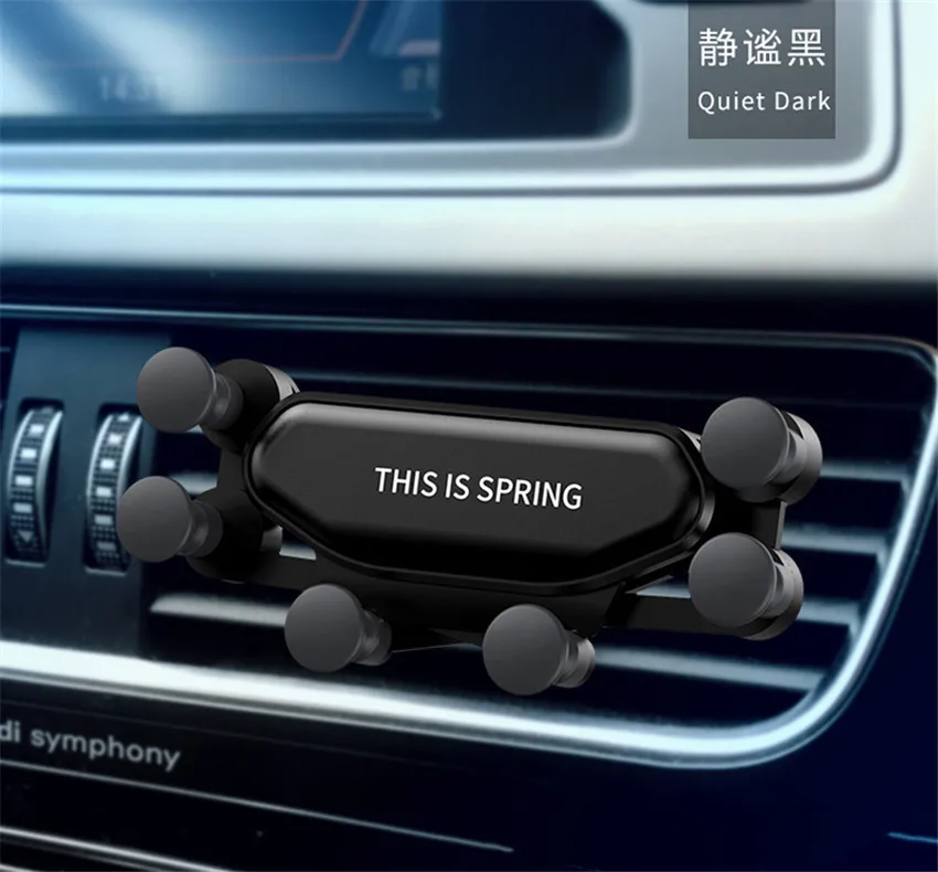 Гравитационный Автомобильный кронштейн для телефона автомобильный зажим установка без магнитного кронштейна для телефона iPhone XS Max millet кронштейн