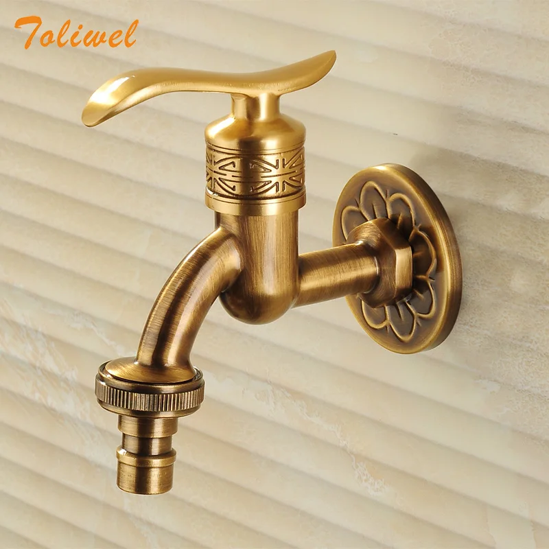 Grifo De Lat n Antiguo Para Lavabo Grifer a De Montaje En Pared Para 