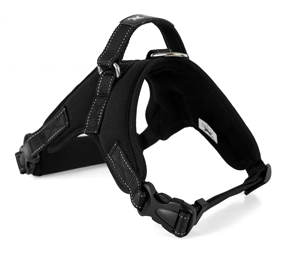 Neoprene Black Pet разгрузка для собак Товары для собак воротники высококачественный жилет собачья упряжь, для домашних животных продукты ошейники для собак чие для большие пластиковые контейнеры для тату - Цвет: Neoprene Black