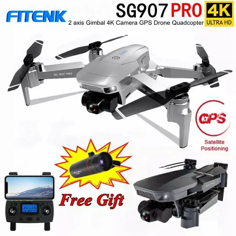 

FITENK SG907 Pro Pro2 Drone 4K GPS 2 3 Axis Gimbal Professional with 5G WIFI HD Camera FPV Drones Profesional RC Dron Quadcopter