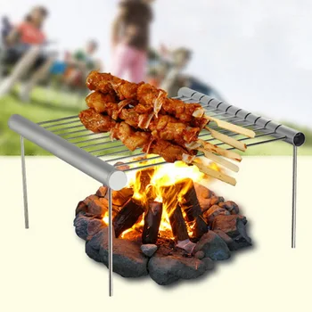 

New Arrive Mini Pocket BBQ Grill Portable Stainless Steel Folding BBQ Grill Barbecue Accessories For Home Picnics Camping
