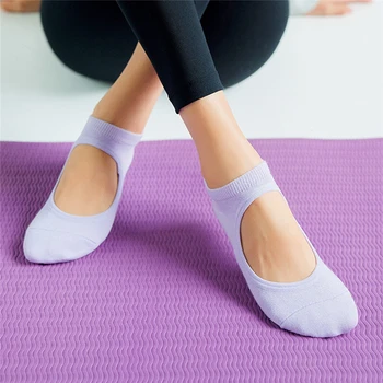 

Women Ballet Dance Pilates Socks Backless Professional Fitness Pilates Socks Women Non-slip Dance Pilates Socks Women Grip Socks