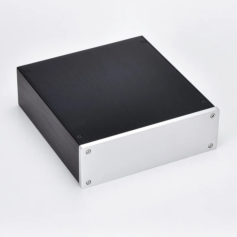 D 2207 DIY full Aluminum AMP Enclosure PSU box headphone Case Power black Amplifier Chassis