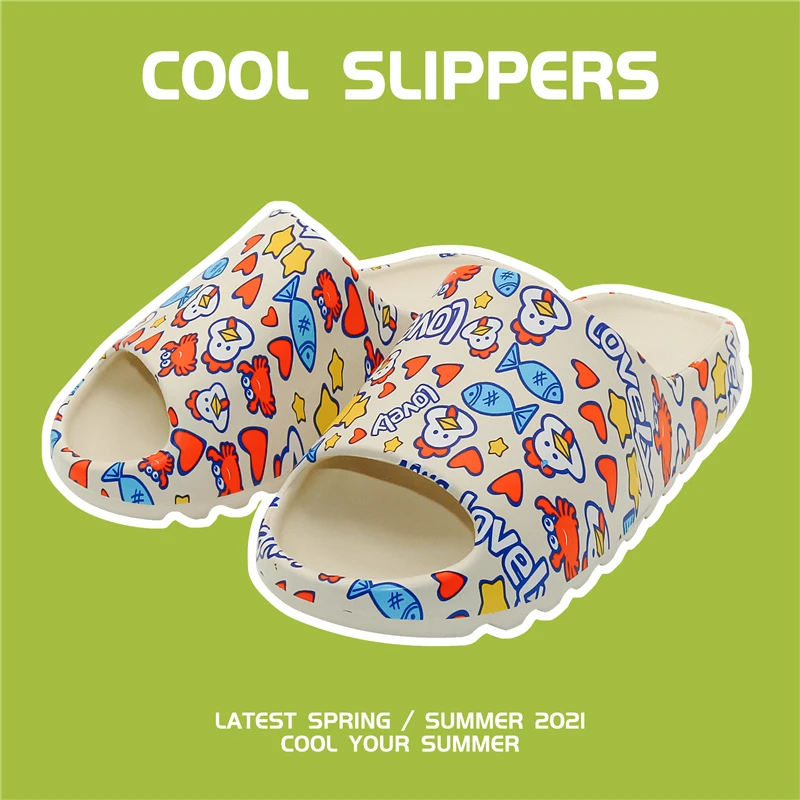 Домашние тапочки для женщин сандалии на платформе шлепанцы с открытым носком