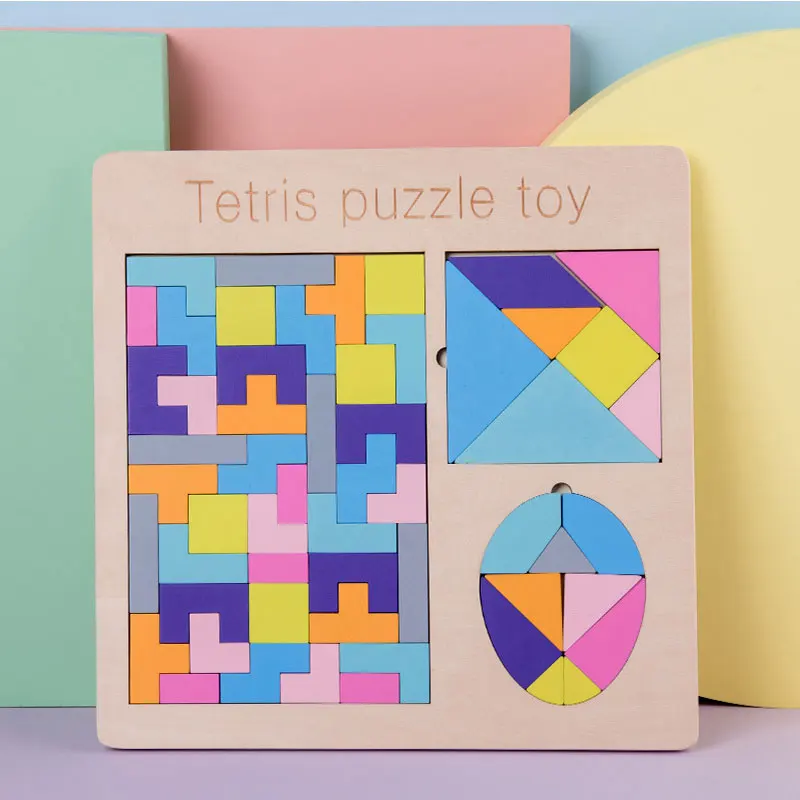 

Durable wooden boy colorful game Tetris blocks Katamino children toy Board game for boy s boy learning intelligent toy