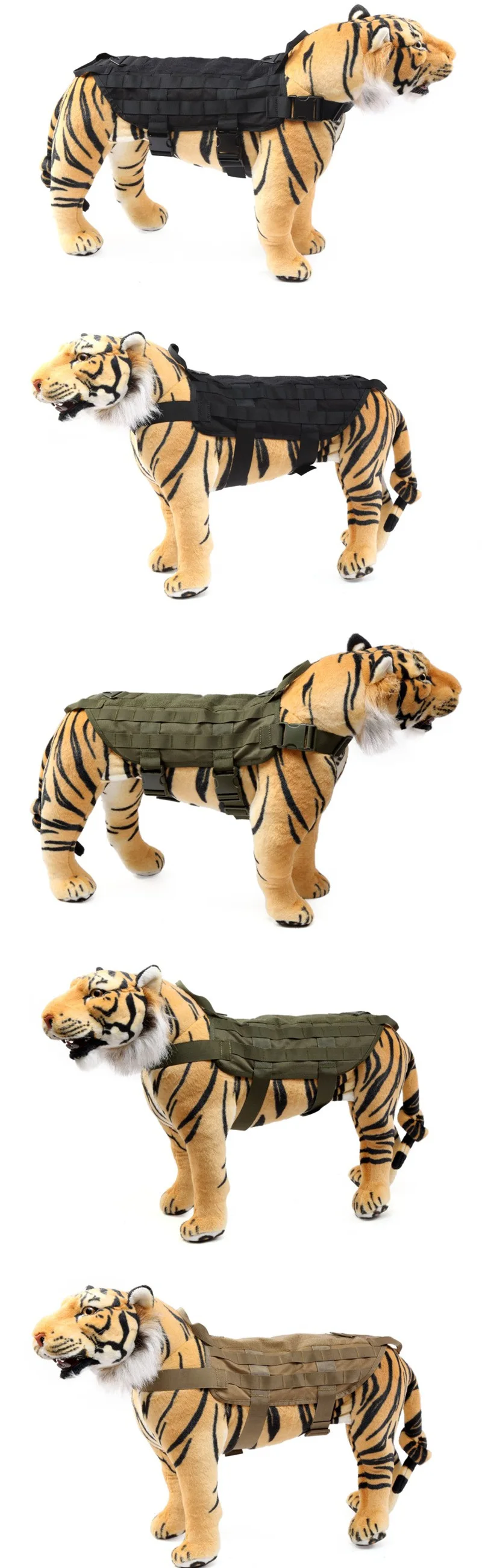 1000D нейлон Molle тактический жилет для собачьей упряжки K9 сервис Одежда для собак военная армия Открытый Охота собаки тренировочные жилеты