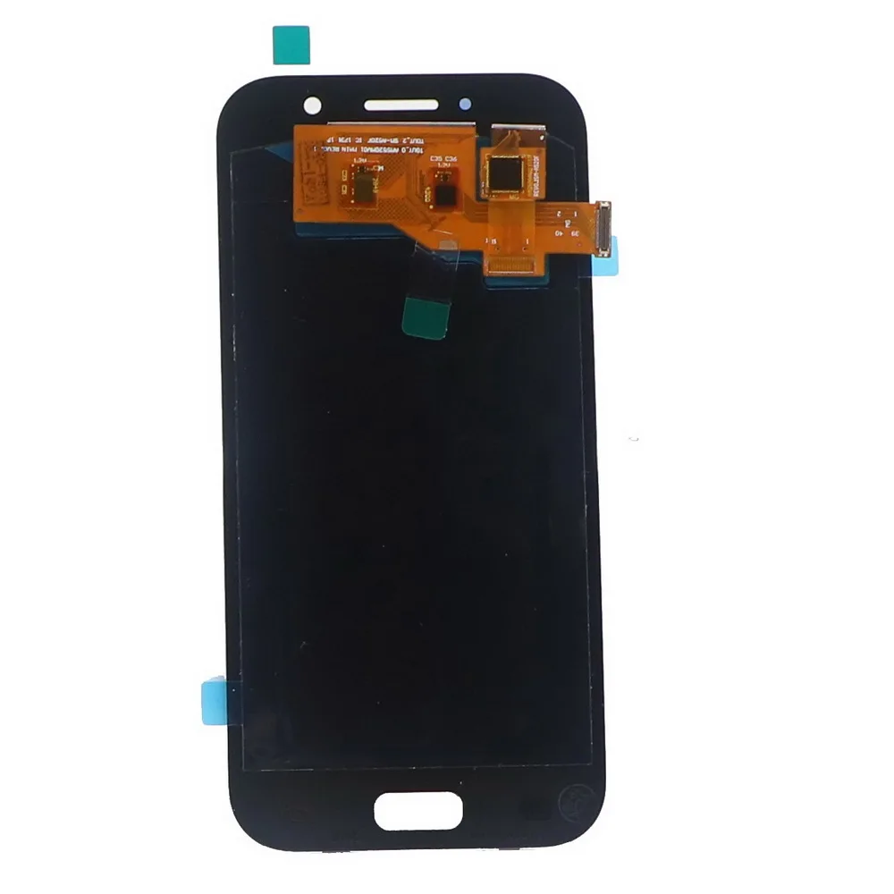 Ceny 100% testowane super amoled lcd do samsunga Galaxy A5 2017 A520 A520F SM A520F do ekranu lcd telefonu wyświetlacz montaż digitizera ekranu dotykowego