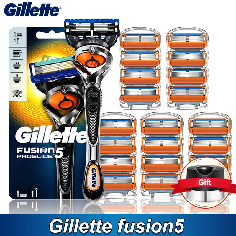 Бритвенные лезвия для Gillette Fusion 5 набор Мужской бритвы с прямыми лезвиями кассеты