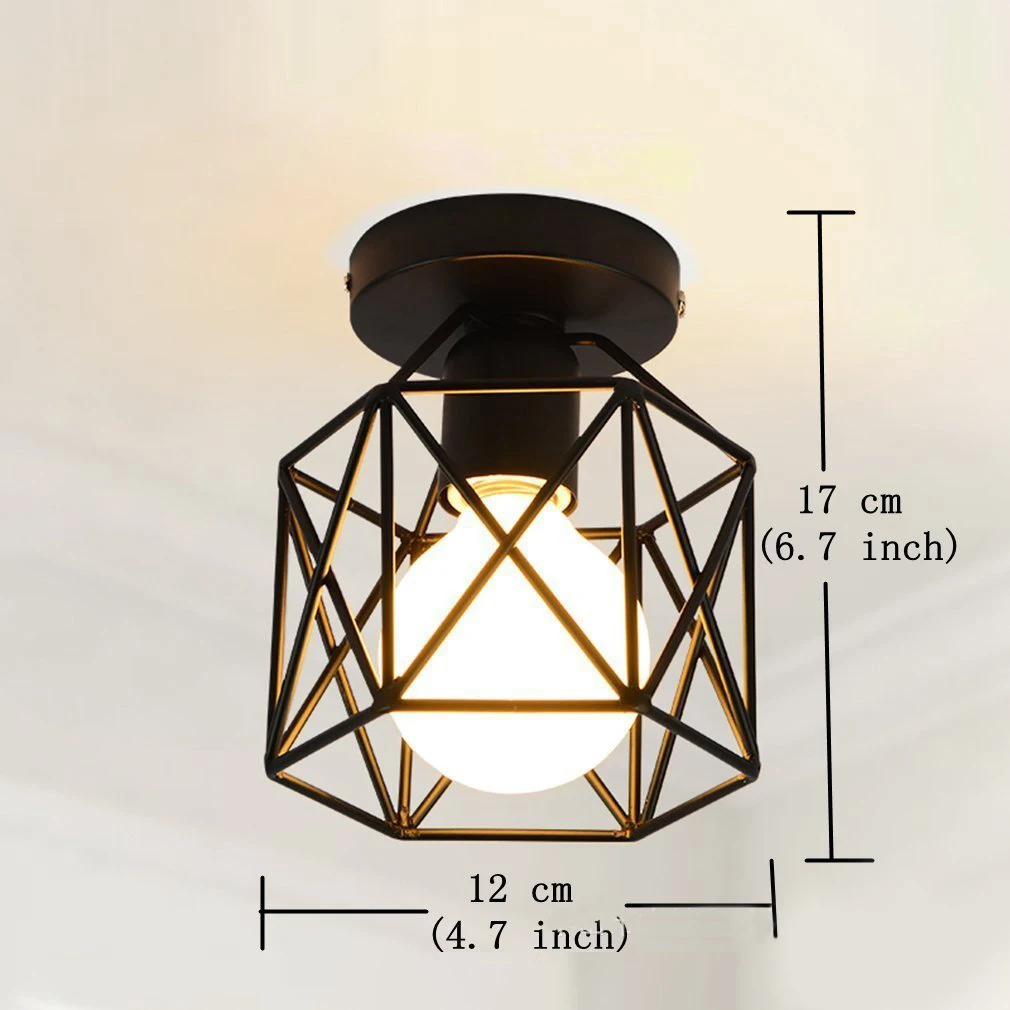 Скандинавское освещение в ретро стиле потолочный светильник креативный современный черный железный настольная лампа