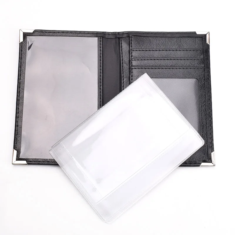 Passport Holder Auto Driver License Documents PU Leather