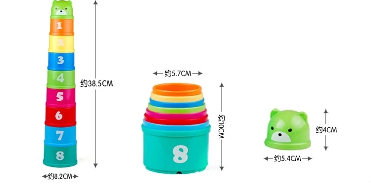 Jenga/детские игрушки, сложенные чашечки, развивающий детский набор, детская игрушка для девочек и мальчиков 1-2 лет