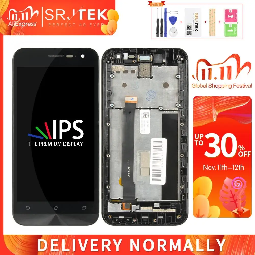 Srjtek 5 0 ''для Asus ZenFone 2 ZE500CL дисплей сенсорный экран Z00D ЖК дигитайзер Сенсорное