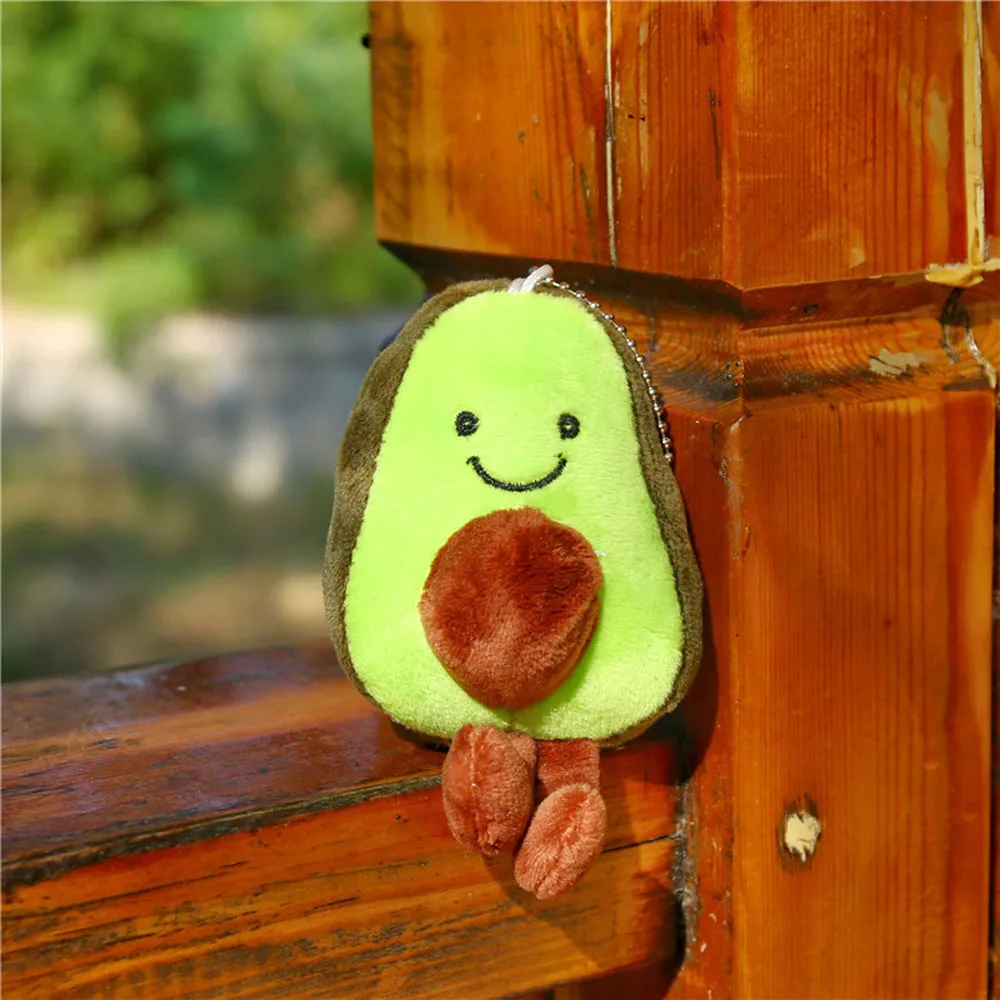 13cm Avocado Keychain Früchte Plüschtier Puppe Schlüsselanhänger Kind Spielze*H5 