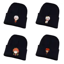 Аниме мистический Посланник вязаная шапка, шапка для косплея в стиле унисекс для взрослых с принтом Повседневное хлопковая шапка для подростков зимняя вязаная шапочка