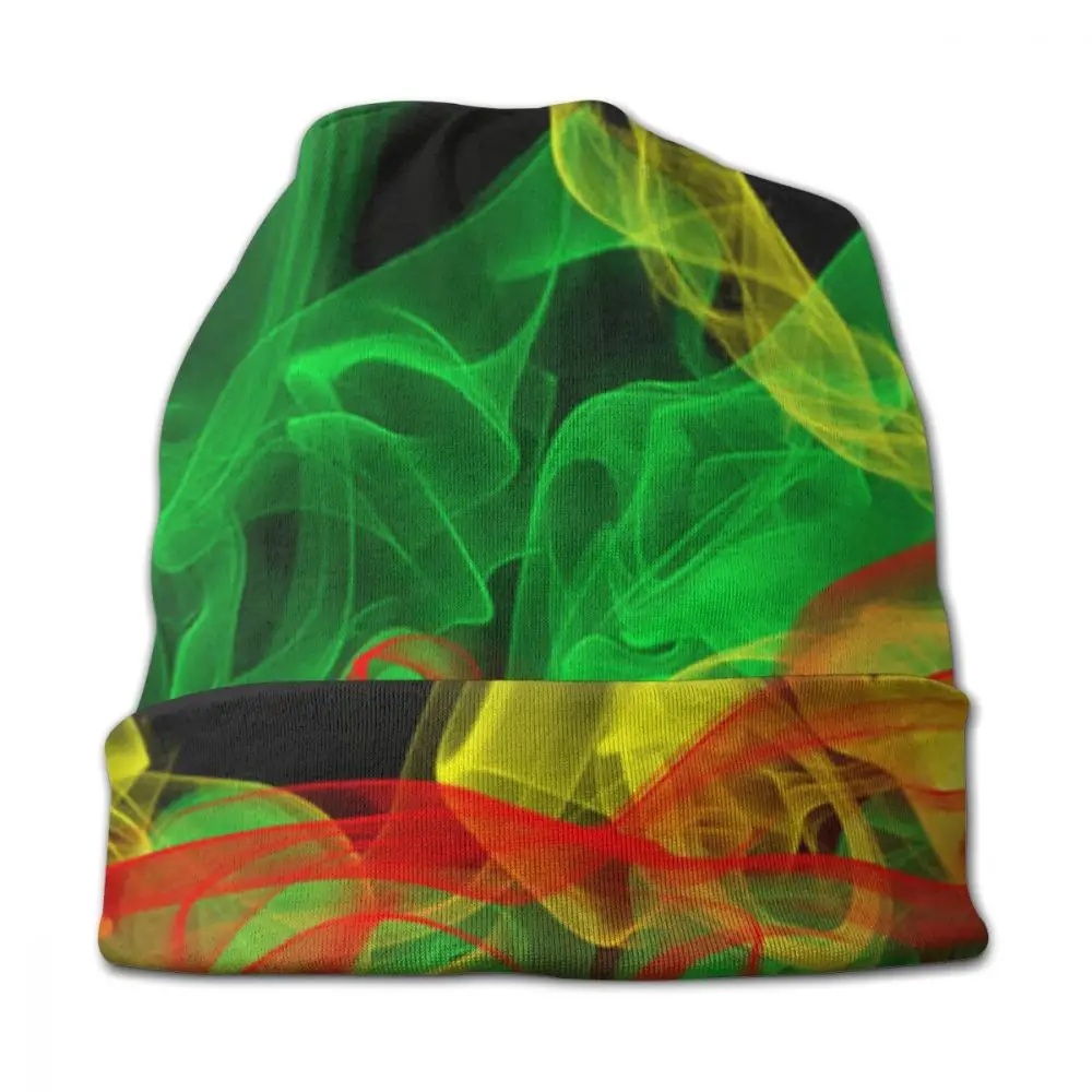 Tie Dye обои Rasta унисекс для взрослых Повседневная шапочка зимняя теплая вязаная Лыжная шапка с рукавом Skully Beanies