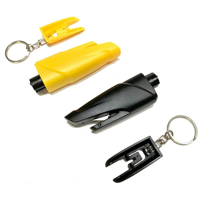 SMARLAN Portable Safety Hammer For Car Side Window Breaking Seat Belt Cutter Life-saving Escaping Emergency Tool With Key-chain