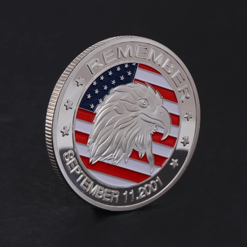 Памятная монета 911 голова Орла художественные подарки для коллекции Биткоин сплав сувенир