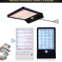 Солнечный светильник с датчиком движения 48 светодиодный солнечный светильник Открытый водонепроницаемый уличный садовый охранный светильник Точечный светильник прожектор светильник s