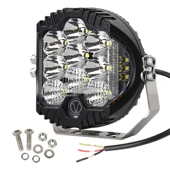 

Front Bumper Headlight Die-Cast Aluminum Alloy 5 Inch Round Led Headlight For Wrangler Suv Pickup Modification 1 Piece