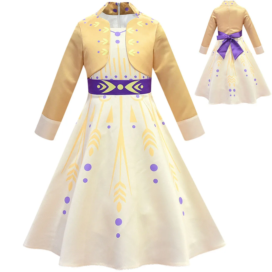 

Disney Snow Queen 2 Costumes Cosplay Princess Dresses For Girls Christmas Halloween Autumn Party Wedding Children Clothing