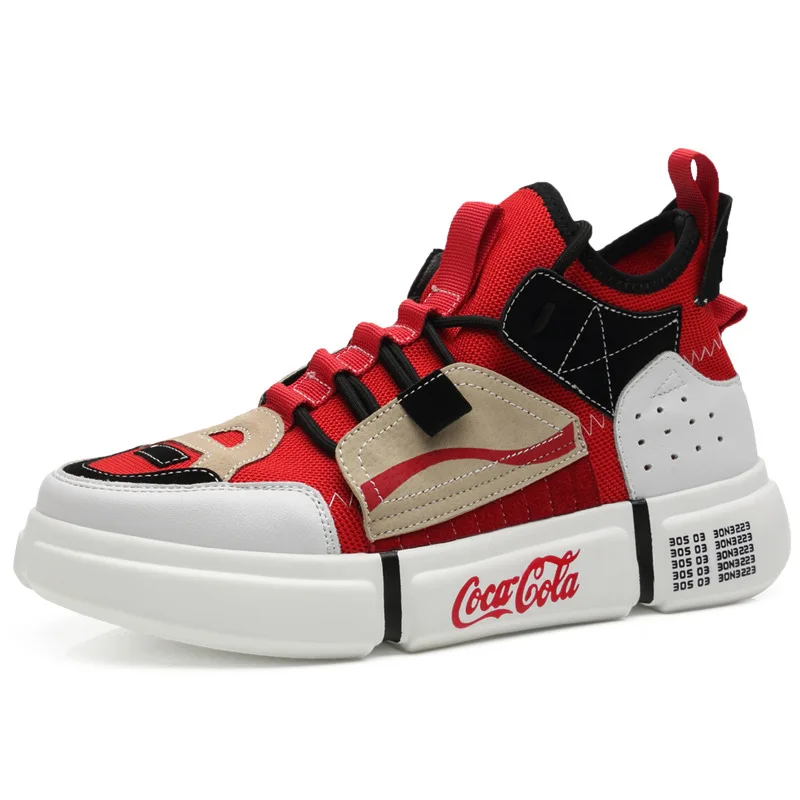 Nice Harajuku Summer Platform Sneakers Men Breathable Casual Shoes Men Comfortable Fashion Tenis Zapatillas Hombre