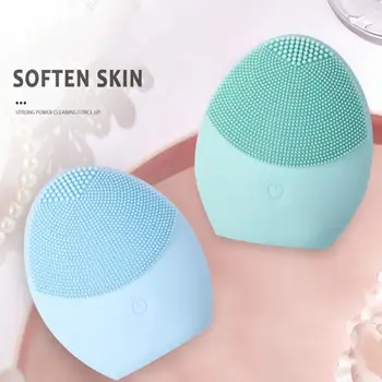 

Electric Silicone Facial Cleansing Face Washer Blackhead Remover Pore Cleaner Face Massage Ultrasonic Cleansing Beauty Device