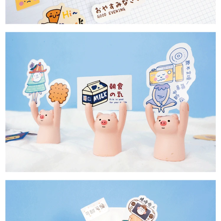 30pcs/1pack Kawaii Stationery Stickers Yuanqi fun Diary Planner Decorative Mobile Stickers Scrapbooking DIY Craft Stickers