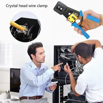 

18pcs/set Portable Network Repair Tool Kit Ethernet Cable Crimping Tool Pliers Crimper Wire Stripper Lightweight Parts