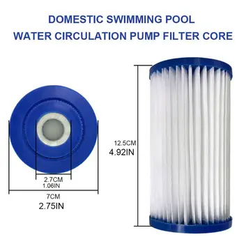 

Pool Reusable Replacement Filter Cartridge Easy Installation Efficient Strainer H37A