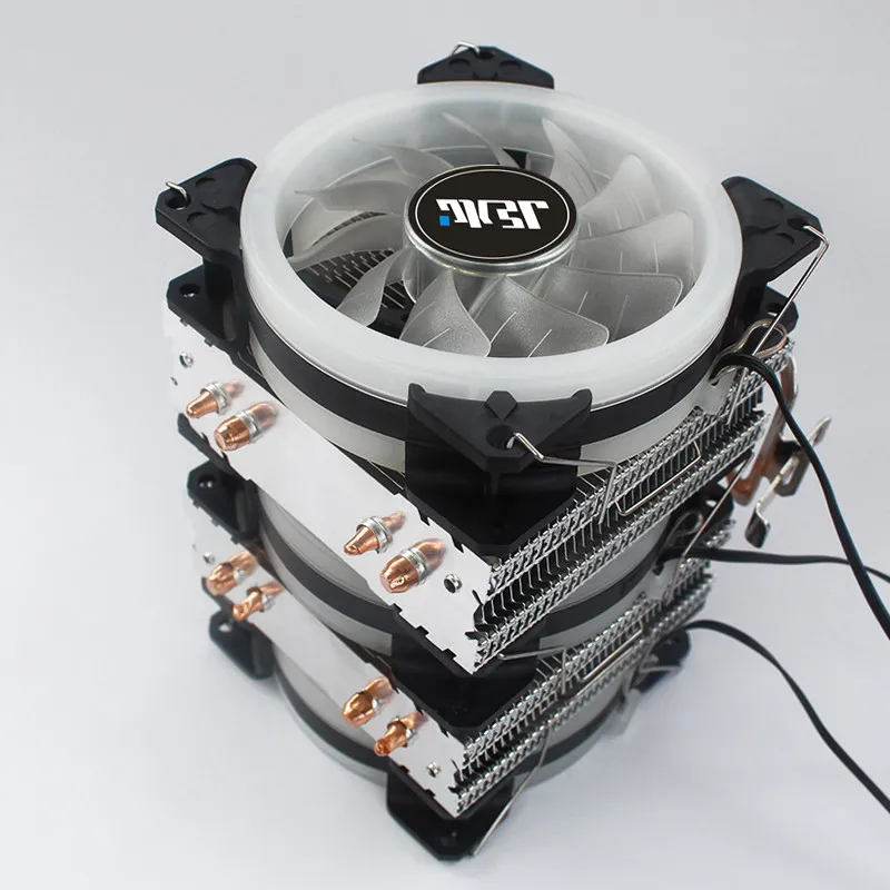 Tubo de Cobre Ventilador de Refrigeração Bing Hong Duplo Torre Cpu Cooler Lga 775 1155 1366 2011 X79 X99 Amd3 Am4 Universal pc Silencioso Rgb Pwm 4 - Imagem 5