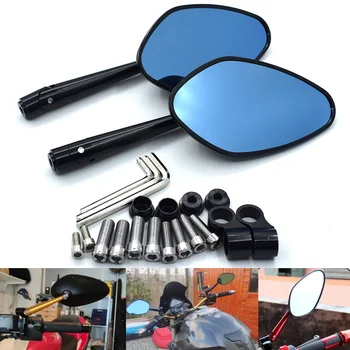 

New CNC aluminum alloy universal motorcycle rearview mirror for Kawasaki ZX6R ZX636 ZX10R Z1000 Z750R Z1000SX NINJA 1000