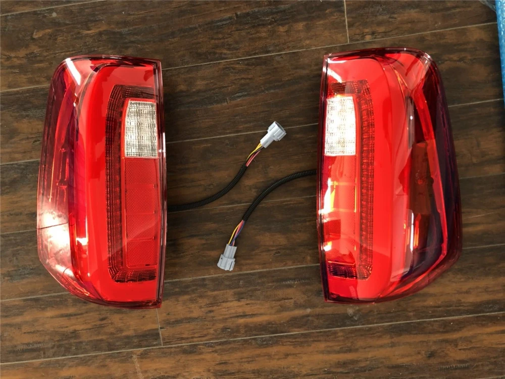 1 пара задних фонарей для Nissan Navara Np300 светодиодные задние фонари заднего хода стояночный Задний сигнал тормоза