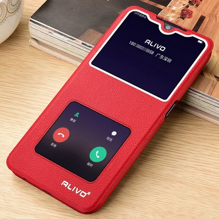 Кожаный чехол для OPPO Realme XT книжка с окошком и подставкой X2 6 4 дюйма RealmeXT x t