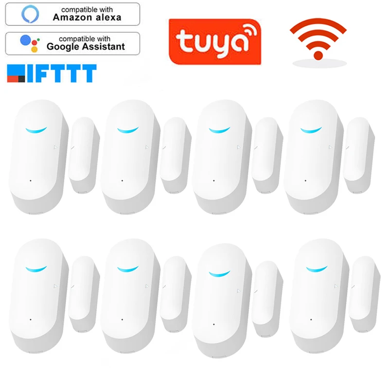 ring keypad motion sensor Tuya App Smart WiFi Door Sensor Door Open Closed Detectors WiFi Home Alarm Compatible With Alexa Google Home Security Sensor smart alarm keypad