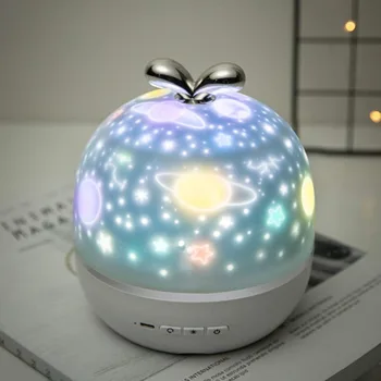 

Starry Sky Projector Night Light with BT Speaker Rotation Music Starry Projection Lamp Flash Star USB Chargeable Kids Baby Gifts