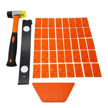 43 шт. для ламинатного покрытия установочный комплект с 40 распорками нарезания блока тяжелых тяги диаметр 35 мм Стеклопластик молоток