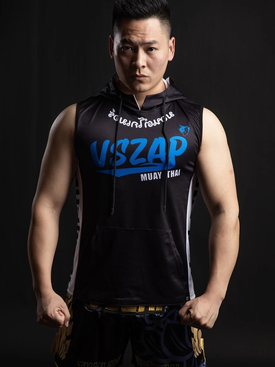 Tiger Muay Mens Boxing T Shirt Jersey Thai Fight Mma Training Sleeveless Shirt 