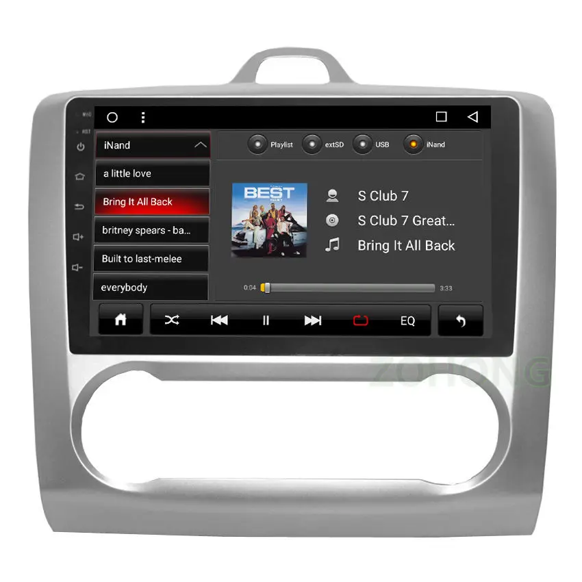 Best Split Screen PIP Octa 8 Core 2G+32Gb Android 8.1 Car GPS Navigation for Ford Focus 2 2004-2011 Auto Radio DVD player BT WIFI MAP 5