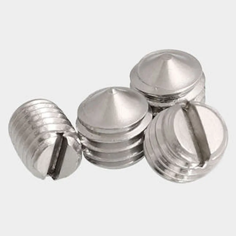 25 шт. M4 просечки пазов и кончик зажимной винт одним словом Безголовый заостренный