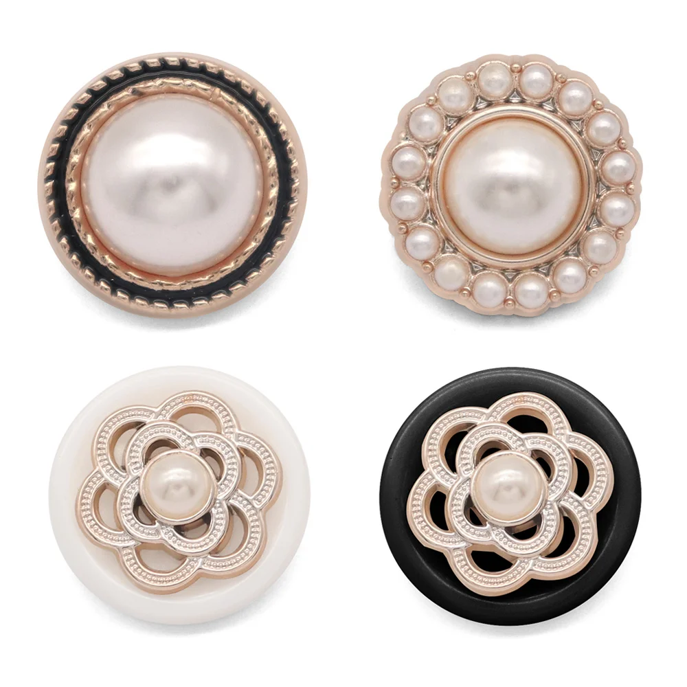 flower Imitation pearl Resin snap button jewelry DIY bracelet fit 18mm snap bracelet jewelry