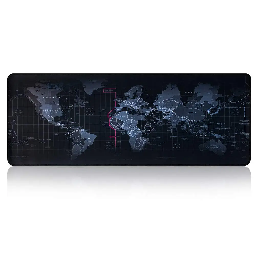 Игровой коврик для мыши с картой мира большой игровой компьютерный Настольный