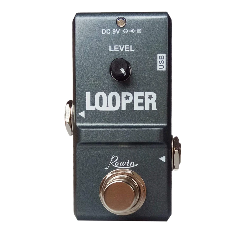 

Rowin Tiny Electric Guitar Effect Pedal 10 Minutes of Looping Unlimited Overdubs