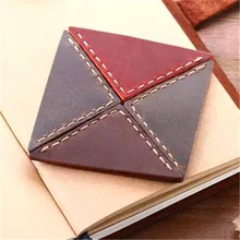 Винтажные закладки классическая натуральная кожа угловая страница маркер ручной работы Канцтовары для записей подарок, школьные принадлежности