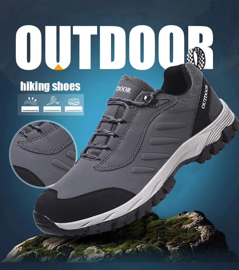 YITU мужские уличные дышащие кеды походная обувь горный туризм Охота горные походные туфли для мужчин прогулочные туфли альпинистские