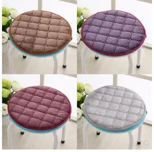 

Plush round chair cushion kindergarten dining table student small stool square stool swivel chair round stool cushion non-slip